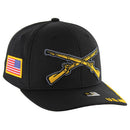 EMB MILITARY TWILL SNAPBACK CURVED CAP