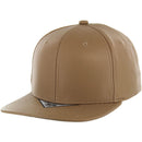 BLANK 6 PANEL PU SNAPBACK CAP
