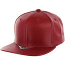 BLANK 6 PANEL PU SNAPBACK CAP