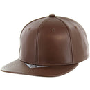 BLANK 6 PANEL PU SNAPBACK CAP