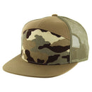 BLANK 7 PANEL MESH TRUCKER SNAPBACK CAP