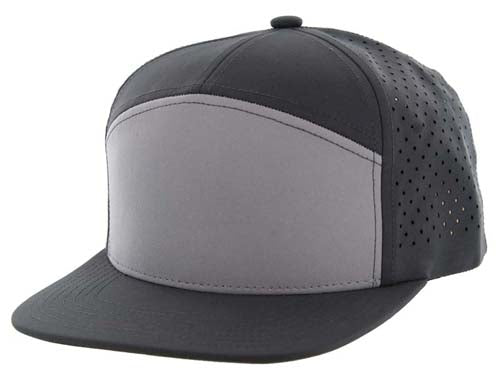 BLANK 7 PANEL HYDRO SNAPBACK CAP