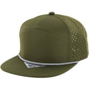 BLANK 7 PANEL HYDRO WITH ROPE SNAPBACK CAP