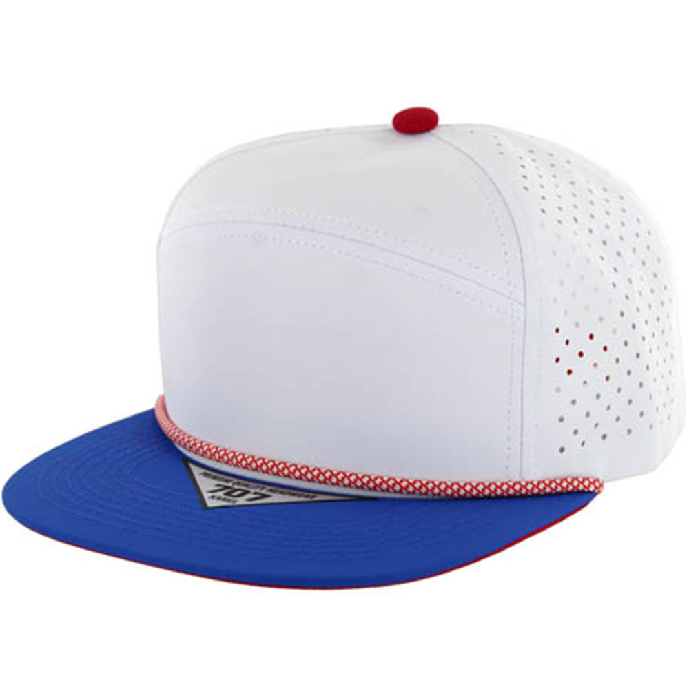 BLANK 7 PANEL HYDRO WITH ROPE SNAPBACK CAP