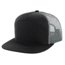 BLANK 7 PANEL MESH TRUCKER SNAPBACK CAP