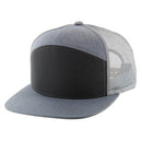 BLANK 7 PANEL MESH TRUCKER SNAPBACK CAP