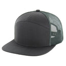 BLANK 7 PANEL MESH TRUCKER SNAPBACK CAP