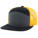 BLANK 7 PANEL MESH TRUCKER SNAPBACK CAP