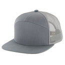 BLANK 7 PANEL MESH TRUCKER SNAPBACK CAP