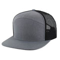 BLANK 7 PANEL MESH TRUCKER SNAPBACK CAP