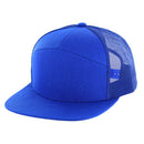 BLANK 7 PANEL MESH TRUCKER SNAPBACK CAP