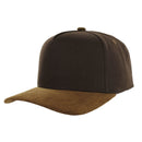 BLANK 5 PANEL COTTON HIGH CROWN SLIGHT CURVE CORDUROY VISOR SNAPBACK