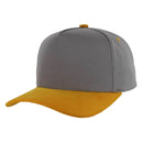 BLANK 5 PANEL COTTON HIGH CROWN SLIGHT CURVE CORDUROY VISOR SNAPBACK