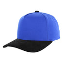 BLANK 5 PANEL COTTON HIGH CROWN SLIGHT CURVE CORDUROY VISOR SNAPBACK