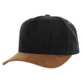 BLANK 5 PANEL CORDUROY HIGH CROWN SUEDE VISOR SNAPBACK
