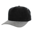 BLANK 5 PANEL CORDUROY HIGH CROWN SUEDE VISOR SNAPBACK