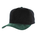 BLANK 5 PANEL CORDUROY HIGH CROWN SUEDE VISOR SNAPBACK