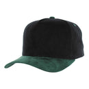 BLANK 5 PANEL CORDUROY HIGH CROWN SUEDE VISOR SNAPBACK