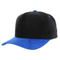 BLANK 5 PANEL CORDUROY HIGH CROWN SUEDE VISOR SNAPBACK