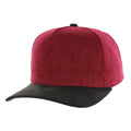 BLANK 5 PANEL CORDUROY HIGH CROWN SUEDE VISOR SNAPBACK