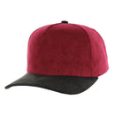 BLANK 5 PANEL CORDUROY HIGH CROWN SUEDE VISOR SNAPBACK