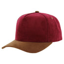 BLANK 5 PANEL CORDUROY HIGH CROWN SUEDE VISOR SNAPBACK