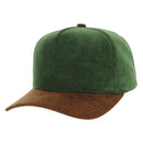 BLANK 5 PANEL CORDUROY HIGH CROWN SUEDE VISOR SNAPBACK