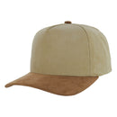 BLANK 5 PANEL CORDUROY HIGH CROWN SUEDE VISOR SNAPBACK