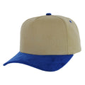 BLANK 5 PANEL CORDUROY HIGH CROWN SUEDE VISOR SNAPBACK