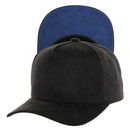 5 PANEL HIGH CROWN SUEDE LASER CUT, BUCKLE BACK SNAPBACK