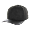 BLANK 5 PANEL SUEDE HIGH CROWN SLIGHT CURVE PU VISOR