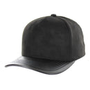 BLANK 5 PANEL SUEDE HIGH CROWN SLIGHT CURVE PU VISOR