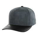BLANK 5 PANEL SUEDE HIGH CROWN SLIGHT CURVE PU VISOR