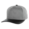 BLANK 5 PANEL SUEDE HIGH CROWN SLIGHT CURVE PU VISOR