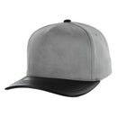 BLANK 5 PANEL SUEDE HIGH CROWN SLIGHT CURVE PU VISOR