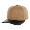 BLANK 5 PANEL SUEDE HIGH CROWN SLIGHT CURVE PU VISOR
