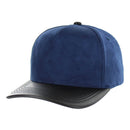 BLANK 5 PANEL SUEDE HIGH CROWN SLIGHT CURVE PU VISOR