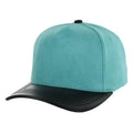 BLANK 5 PANEL SUEDE HIGH CROWN SLIGHT CURVE PU VISOR