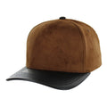 BLANK 5 PANEL SUEDE HIGH CROWN SLIGHT CURVE PU VISOR