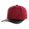BLANK 5 PANEL SUEDE HIGH CROWN SLIGHT CURVE PU VISOR