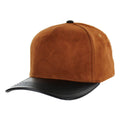 BLANK 5 PANEL SUEDE HIGH CROWN SLIGHT CURVE PU VISOR