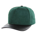 BLANK 5 PANEL SUEDE HIGH CROWN SLIGHT CURVE PU VISOR