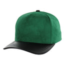 BLANK 5 PANEL SUEDE HIGH CROWN SLIGHT CURVE PU VISOR
