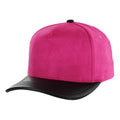 BLANK 5 PANEL SUEDE HIGH CROWN SLIGHT CURVE PU VISOR
