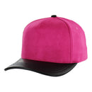 BLANK 5 PANEL SUEDE HIGH CROWN SLIGHT CURVE PU VISOR