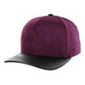 BLANK 5 PANEL SUEDE HIGH CROWN SLIGHT CURVE PU VISOR