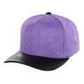 BLANK 5 PANEL SUEDE HIGH CROWN SLIGHT CURVE PU VISOR