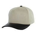 BLANK 5 PANEL SUEDE HIGH CROWN SLIGHT CURVE PU VISOR