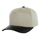 BLANK 5 PANEL SUEDE HIGH CROWN SLIGHT CURVE PU VISOR