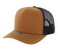 BLANK COTTON 5 PANEL SNAPBACK TRUCKER BALL CAP